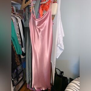 Pink Bebe slip dress size small